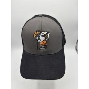 Little Caesars Employee Hat Blue Line Foodservice Trucker Cap Black